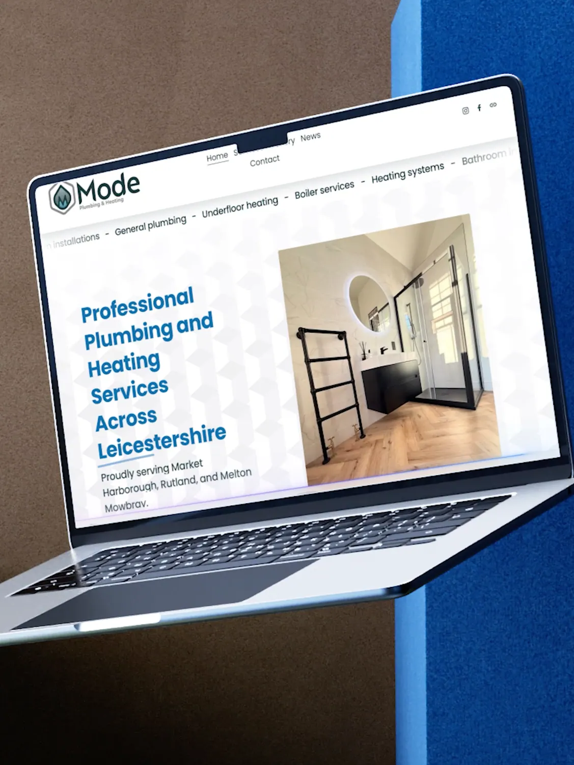 Mode Plumbing & Heating: A sharper website and local SEO for a growing plumbing and heating business.