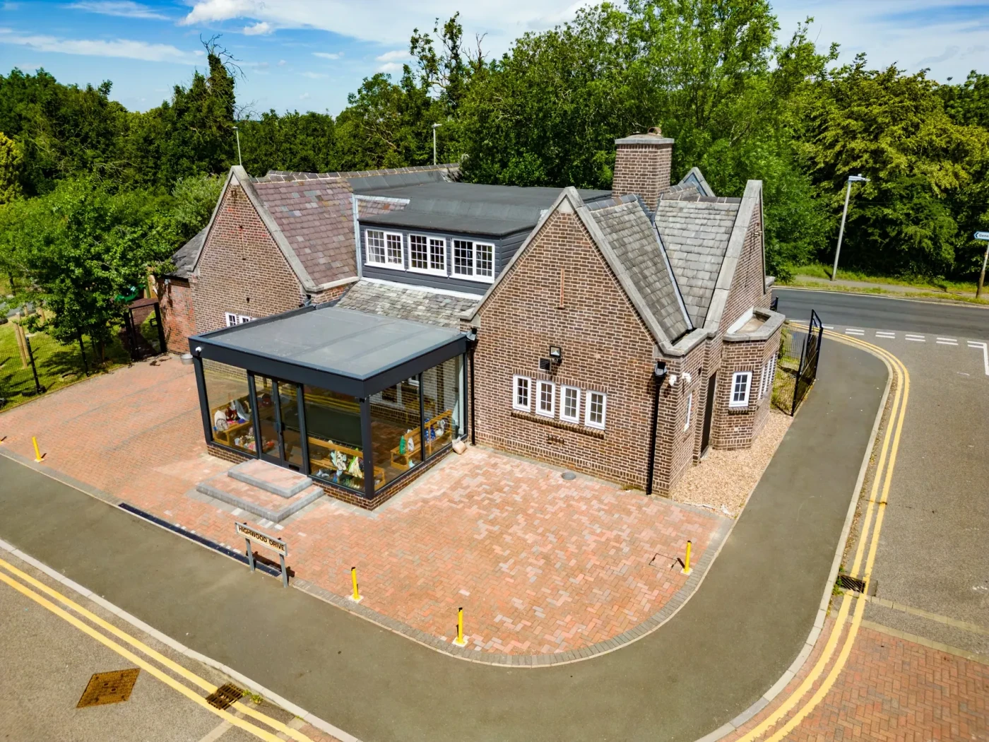 Drone photograph of Hine Park Day Nursery